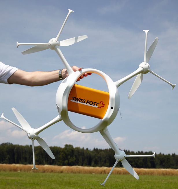 Switzerland’s postal service has begun sending parcels with unmanned drones.