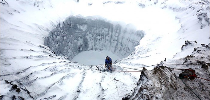 Massive crater found on the Yamal peninsula in Russia