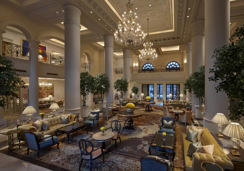 Hotels in India: Main lobby inside the Leela Palace Kempinski