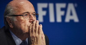 Fifa president Sepp Blatter looks concerned
