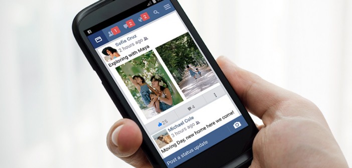 Facebook Lite App on a mobile phone