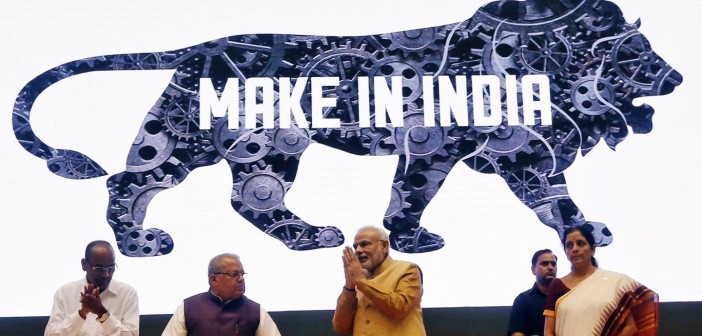 Modi presents 'make in india'