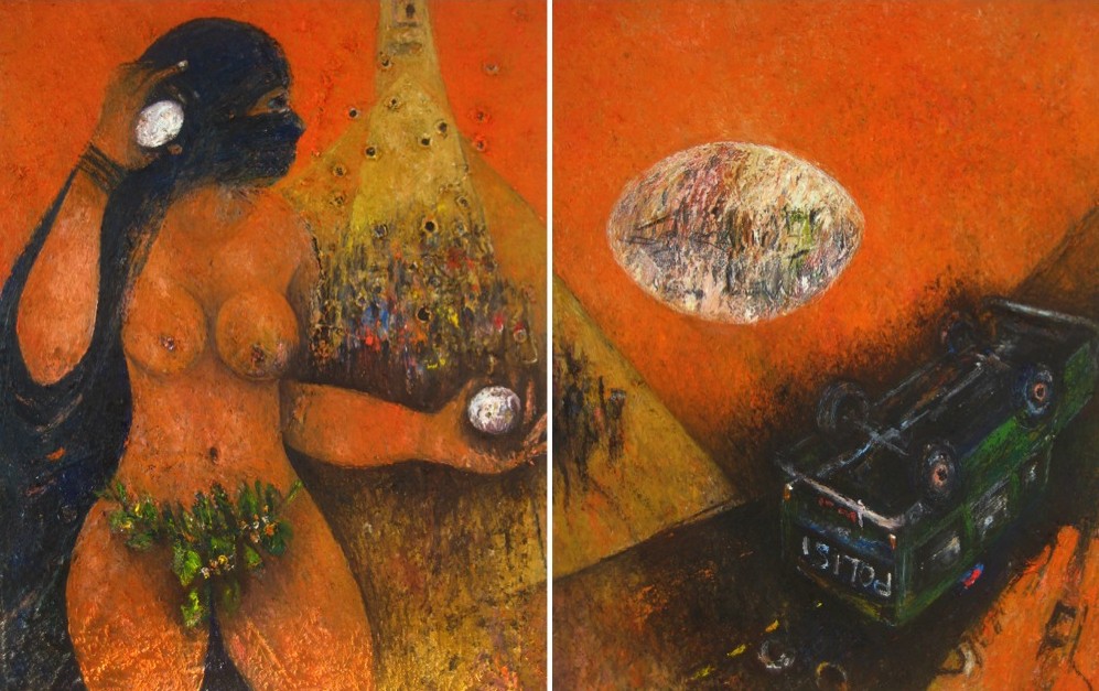 The Arab Spring (Diptych) (c) Mazola courtesy of Go Global Art